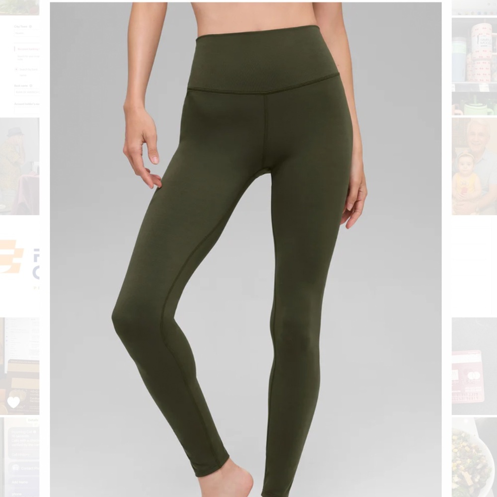 ALO Softsculpt High-Waist Legging Olive Green XXS